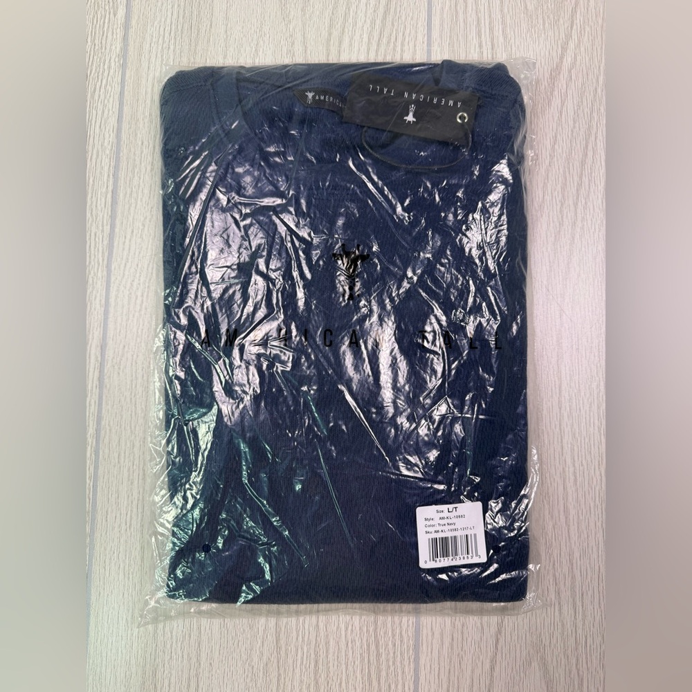 Men's True Navy Long Sleeve Tee - Picture 4 of 13
